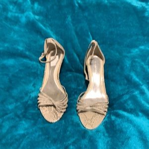 These are wedges in a snake skin pattern.